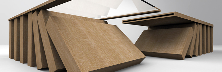 Domino Coffee Table Design by SIDD Fine Woodworking